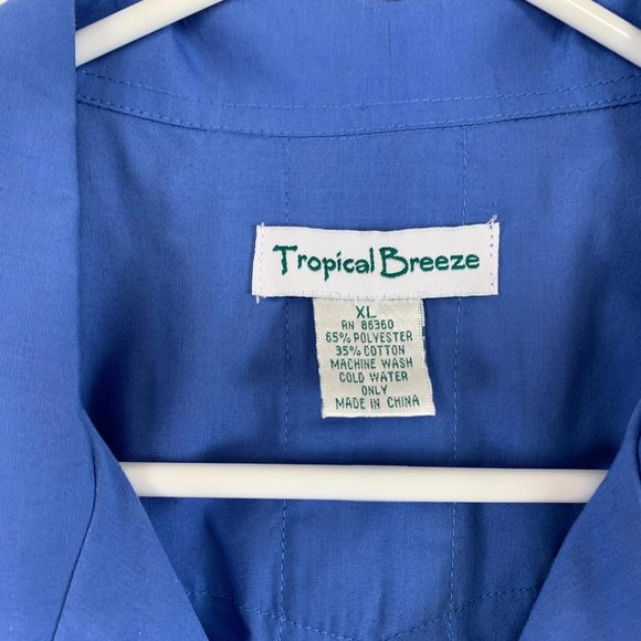 Tropical Breeze Havana Mens Shirt XL Button Down - Picture 2 of 8